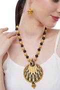 Midnight Radiance Earthen Clay Necklace Set