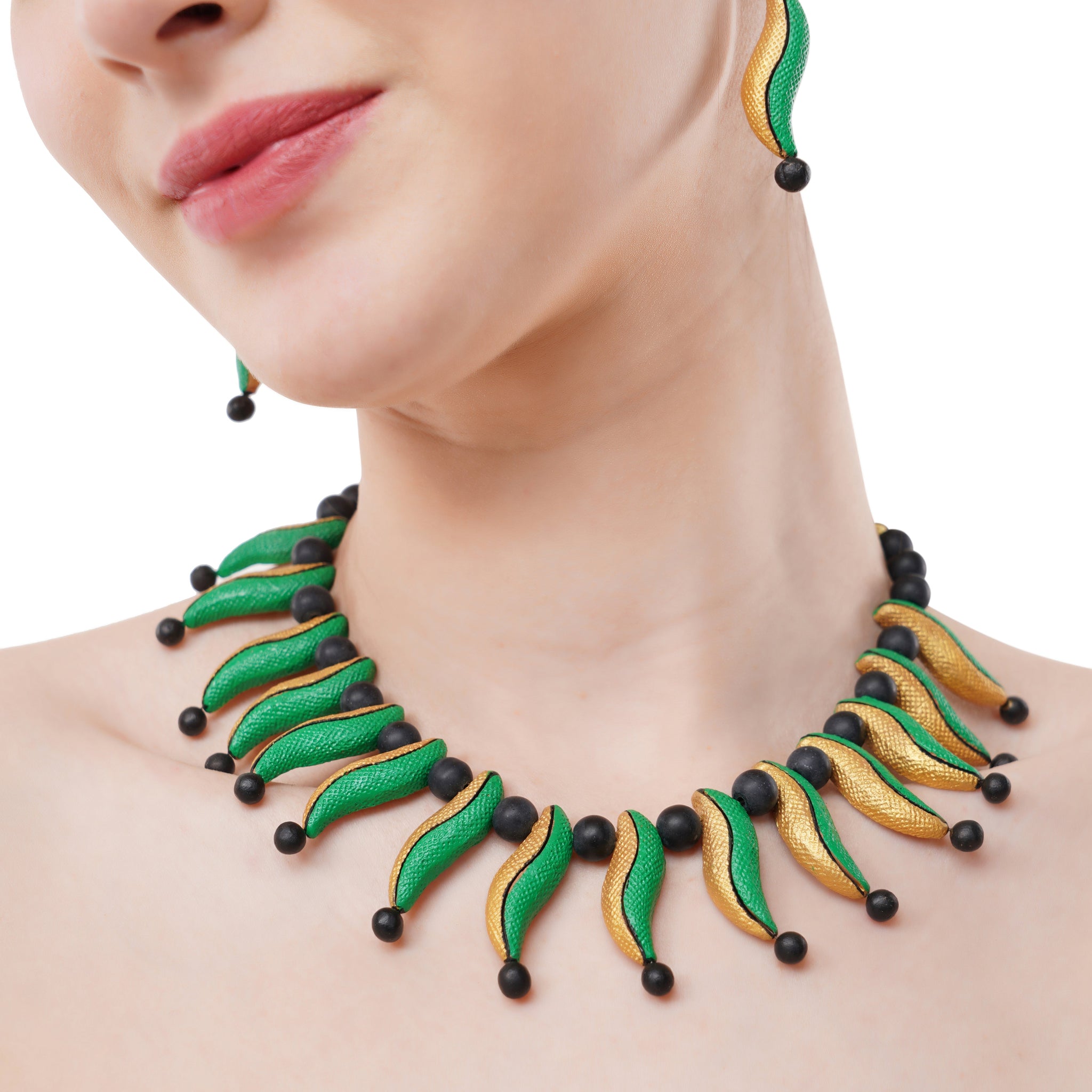 Golden Prairie Sunburst Necklace Set
