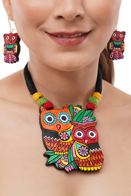 Owl Majesty Necklace Set